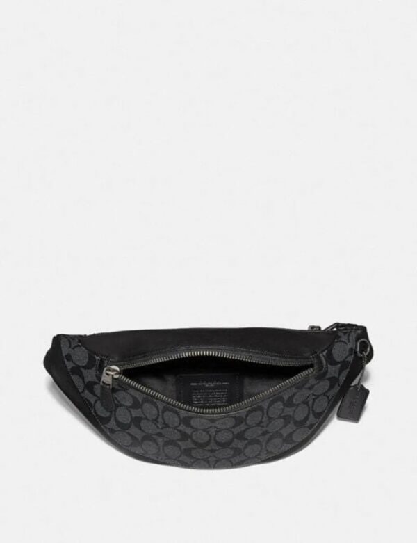COACH Warren Belt Bag in Signature Black Canvas - Image 5