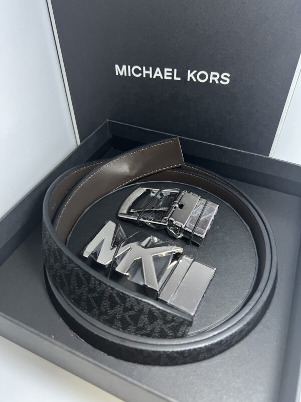 Michael Kors Box 4 in 1 Men Reversible Belt Black - Image 2