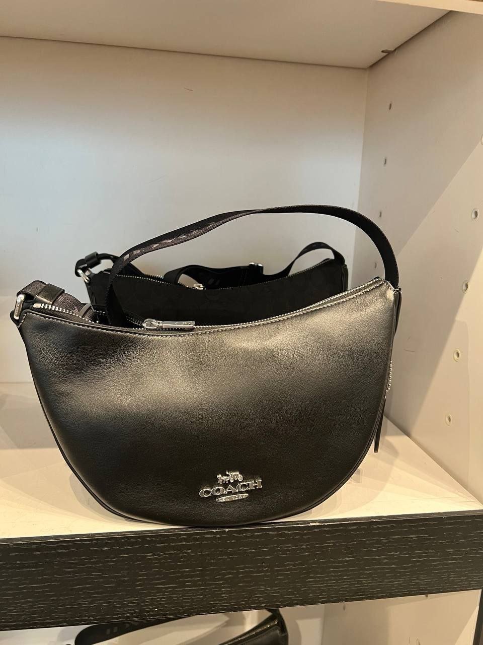 Coach Pace Crossbody in Black Leather