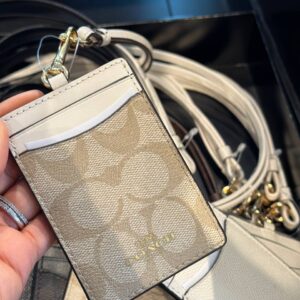 Coach Lanyard Signature Khaki