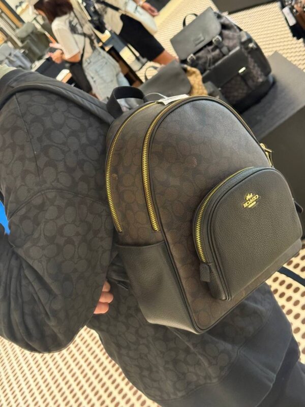Coach Court Backpack Signature Brown - Image 2