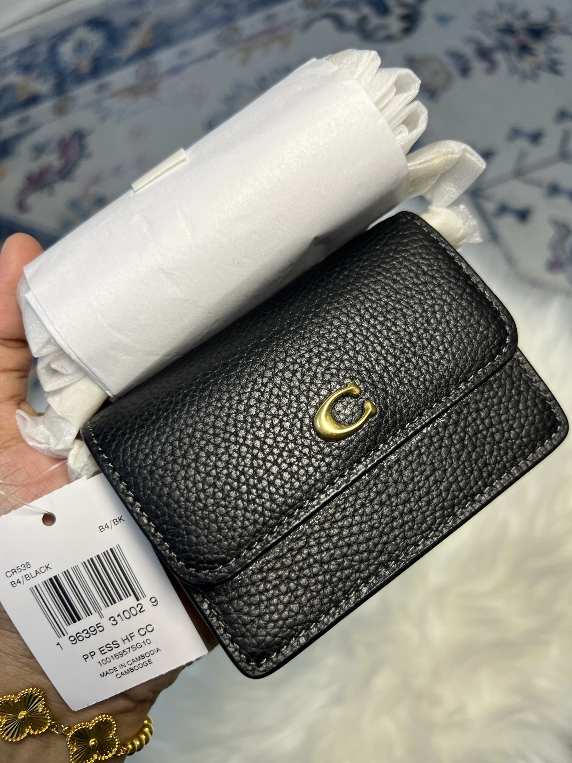 Coach Wallet On Chain Black