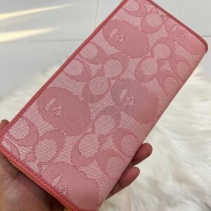 Coach X BAPE Long Phone Wallet in Pink