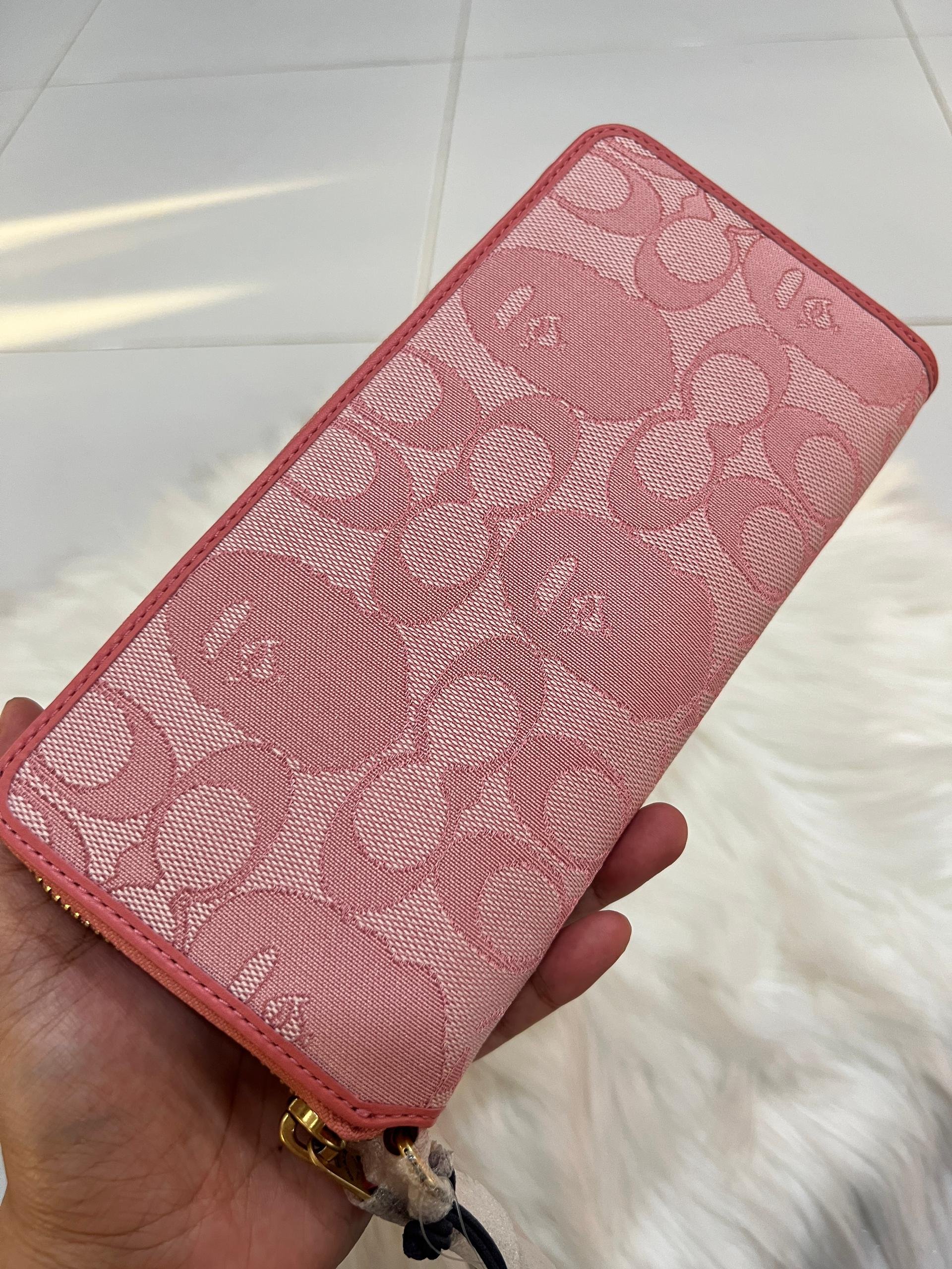 Coach X BAPE Long Phone Wallet in Pink
