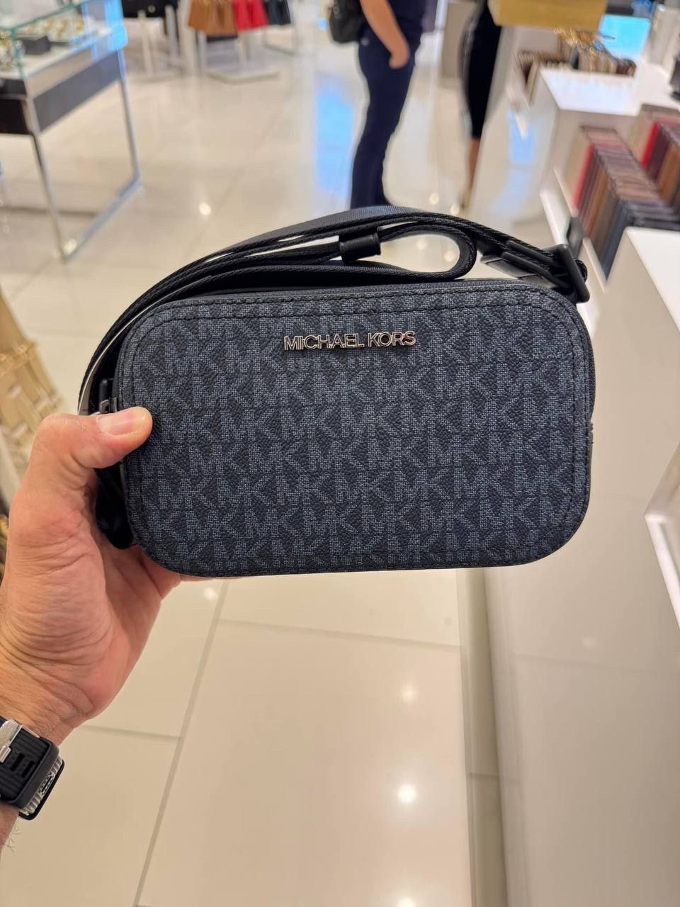 MK Cooper Men Crossbody in Admiral Blue